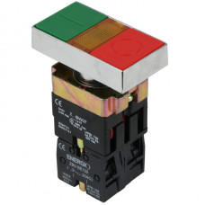 Кнопка ENERGIO XB2-BW8375 ПУСК/СТОП с индикатором зеленая+красная NO+NC