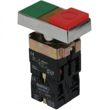 Кнопка ENERGIO XB2-BW8475 ПУСК/СТОП с индикатором зеленая+красная выступающая NO+NC
