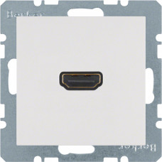 HDMI-розетка, подключение сзади под углом 90град., пол.белье матовое S.1/B.х 3315431909, Гарантия