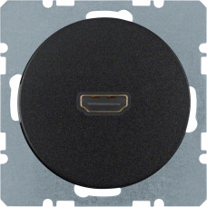 HDMI-розетка, подключение сзади под углом 90град., черная, R.1/R.3 3315432045, Гарантия