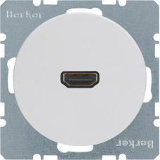 HDMI-розетка, подключение сзади под углом 90град., пол.белье, R.1/R.3 3315432089, Гарантия