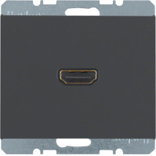 HDMI-розетка, подключение сзади под углом 90град., антрацит, K.1 3315437006, Гарантия
