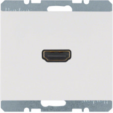 HDMI-розетка, подключение сзади под углом 90град., пол.белье, K.1 3315437009, Гарантия