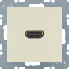 HDMI-розетка, подключение сзади под углом 90град., белая S.1 3315438982, Гарантия