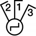 Выключатель 3-ступенчатый 0-1-2-3, 16АХ/250В 386103, Гарантия