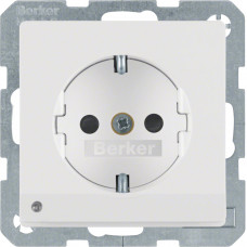 Розетка с ж/к с зах.от детей с LED-подсветкой, 16А/250В, пол.белье, Q.х 41096089, Гарантия