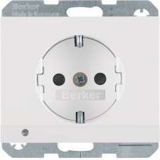 Розетка с ж/к с зах.от детей с LED-подсветкой, пол.белье, 16А/250В K.1 41097009, Гарантия