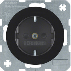 Розетка с ж/к, защитных контактов, 16А/250В, черная, R.1/R.3 47232045, Гарантия Розетка с ж/к, защитных контактов, 16А/250В, черная, R.1/R.3 47232045, Гарантия