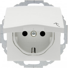 Розетка с ж/к, крышка, зах.контактов, пол.белье, 16А/250В S.1 47448989, Гарантия