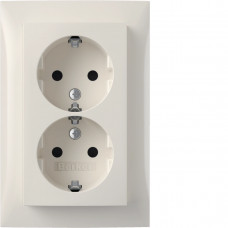 Розетка с ж/к 2X, зах.контактов, цельная, пол.белье, 16А/250В S.1 47598989, Гарантия Розетка с ж/к 2X, зах.контактов, цельная, пол.белье, 16А/250В S.1 47598989, Гарантия