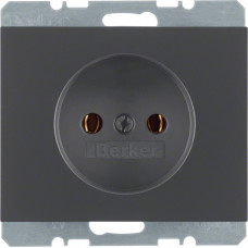 Розетка без ж/к, антрацит, 16А/250В K.1 6167157006, Гарантия