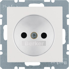 Розетка без ж/к, зах.контактов, пол.белье матовое, 16А/250В S.1/B.х 6167331909, Гарантия