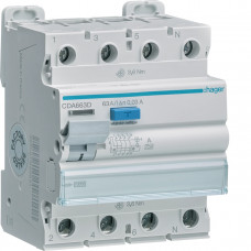 УЗО 4P 10kA 63A 30mA CDA663D, Гарантия