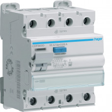 УЗО 4P 10kA 63A 30mA F CDF663D, Гарантия