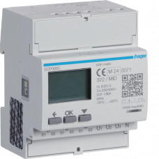 Счетчик 3-фазное подключение ч/трансформатор 1-5А, 4М, S0 MID, Гарантия
