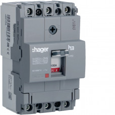 Автоматический выключатель Тффикс./Мффикс. x160 In=100А 3п 18kA Hager, Гарантия