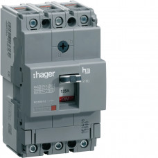Автоматический выключатель Тффикс./Мффикс. x160 In=125А 3п 18kA Hager, Гарантия
