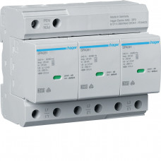 Разрядник (ПЗИП) T1+T2 3P Uc 350V 25kA 1,5kV TCN +доп.контакт SPA800, Гарантия