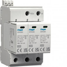 Разрядник (ПЗИП) T1+T2 3P 37,5kA 1,2kV TN-C +доп.контакт SPA930, Гарантия