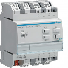 Устройство для освещения/жалюзи KNX-easylink 4/2-канальное, 16A, C-Last TXA604D, Гарантия