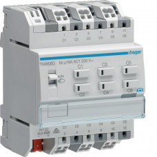 Устройство для освещения/жалюзи KNX-easylink 6/3-канальное, 16A, C-Last TXA606D, Гарантия