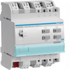 Устройство для освещения и жалюзи KNX 4-канальное, 10A TYA604B, Гарантия