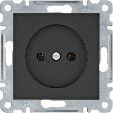 Розетка без ж/к Lumina, черная, 16А/230В WL1013, Гарантия
