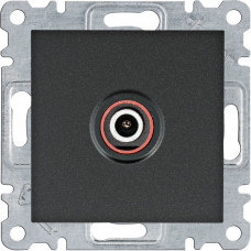 Розетка ТВ Lumina, черная WL3213, Гарантия