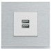 Розетка 2xUSB-A, 3А, Gallery WXF112, Гарантия