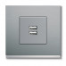 Розетка 2xUSB-A, 3А, Gallery WXF112, Гарантия