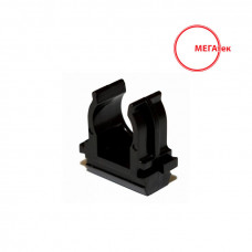 Крепление для гофры д16 (100шт) МЕГАтек черное