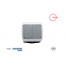 Выключатель наружный 2кл. Country Aqua МЕГАтек IP54 MTAQ-0101-002