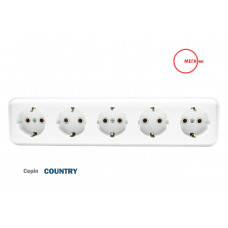 Розетка 5-я ж/к наруж.установки Country МЕГАтек MTC-0118-012