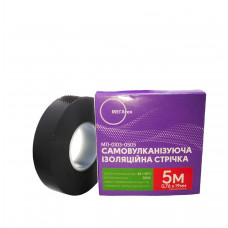 Самоулканизирующая изолента МЕГАтек 5 метров черная 0,76*19 огнестойкая МТИ-0103-0505