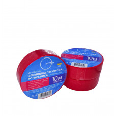 Изоляционная ПВХ лента МЕГАтек 10 метров красная 0,12*19 огнестойкая МТИ-0103-1011