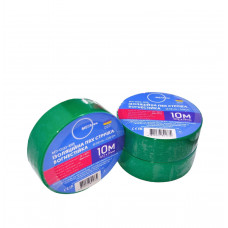 Изоляционная ПВХ лента МЕГАтек 10метров зеленая 0,12*19 огнестойкая МТИ-0103-1015