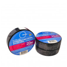 Изоляционная ПВХ лента МЕГАтек 20 метров черная 0,12*19 огнестойкая МТИ-0103-200