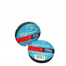 Котоновая изоляционная лента МЕГАтек 20 метров черная 0,4*18 огнестойкая МТИ-0103-2004