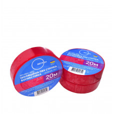 Изоляционная ПВХ лента МЕГАтек 20 метров красная 0,12*19 огнестойкая МТИ-0103-2022