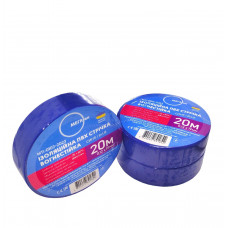 Изоляционная ПВХ лента МЕГАтек 20 метров синяя 0,12*19 огнестойкая МТИ-0103-2023