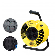 Корпус МЕГАтек для удлинителя на катушке с латунным контактом и защитными шторками МТП-0108-1021