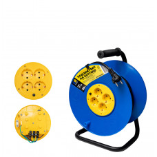 Удлинитель на катушке с выключателем от перенапряжения МЕГАтек с/с 20м (3*1,5) ПВС МТП-0108-2004