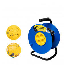 Удлинитель на катушке с выключателем от перенапряжения МЕГАтек 20м (2*2,5) ПВС МТП-0108-2024