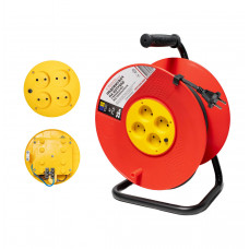 Удлинитель на катушке с выключателем от перенапряжения МЕГАтек без с/с 25м (2*2,5) КГ МТП-0108-2033