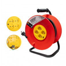 Удлинитель на катушке с выключателем от перенапряжения МЕГАтек без с/с 50м (2*2,5) КГ МТП-0108-2036