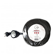 Удлинитель одноместный черный МЕГАтек 5м ПВС (2*1,5) МТП-0110-1029