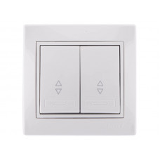 Выключатель проходной двойной LEZARD Mira белый