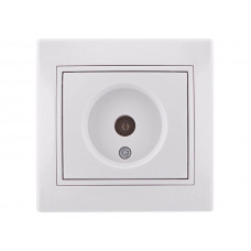 Розетка ТВ прохідна LEZARD Mira білий