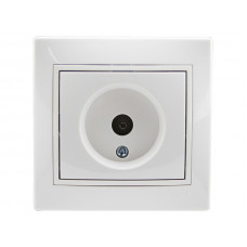 Розетка ТВ крайова LEZARD Mira білий