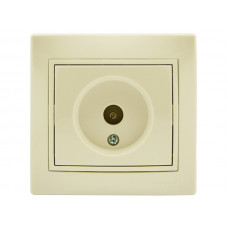 Розетка ТВ прохідна LEZARD Mira крем